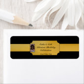 Schwarzes und goldenes Foto bevorzugen kleine Flas (Insitu)