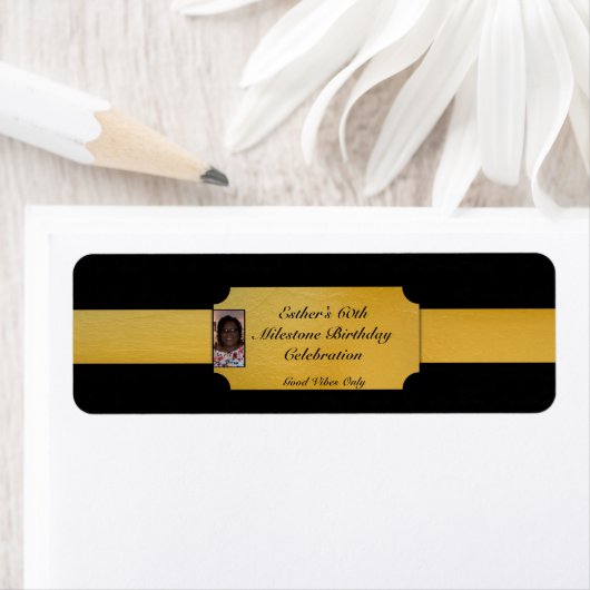 Schwarzes und goldenes Foto bevorzugen kleine Flas (Insitu)