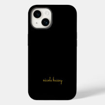 Schwarzes und goldenes Skript | Stylisches modern