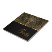 Schwarzes und Goldfamilie ist- Forever Fliese (Seite)