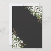 Schwarzes und goldfarbenes Brautparty Save The Date (Rückseite)