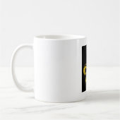 Schwarzes und GoldLilien-Tasse Kaffeetasse (Links)