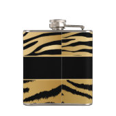 Schwarzes und Goldmetallisches Flachmann (Rückseite)