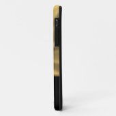 Schwarzes und Goldmetallisches Monogramm Case-Mate iPhone Hülle (Hinten/Links)