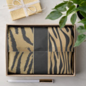 Schwarzes und Goldmetallisches Seidenpapier (Geschenk)