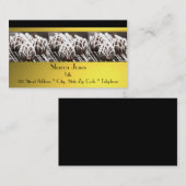 Schwarzes und Goldschokoladen-Visitenkarte Visitenkarte (Vorne/Hinten)