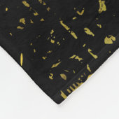 Schwarzes und GoldSphynx Katze Fleecedecke (Ecke)