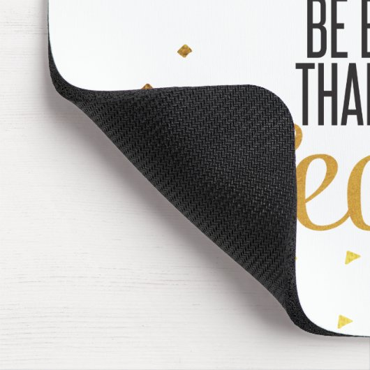 Schwarzes und Goldtraum-inspirierend Zitat Mousepad (Ecke)