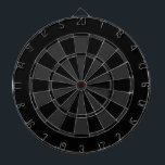 Schwarzes und Grau Dartscheibe<br><div class="desc">Schwarzes und graues Dartboard-Muster!</div>