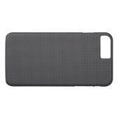 Schwarzes und graues Kohlenstoff-Faser-Polymer Case-Mate iPhone Hülle (Rückseite (Horizontal))