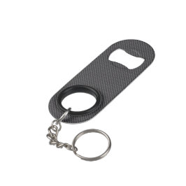 Schwarzes und graues Kohlenstoff-Faser-Polymer Mini Flaschenöffner