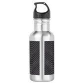 Schwarzes und graues Kohlenstoff-Faser-Polymer Trinkflasche (Rückseite)