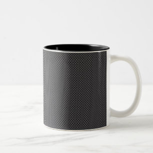 Schwarzes und graues Kohlenstoff-Faser-Polymer Zweifarbige Tasse