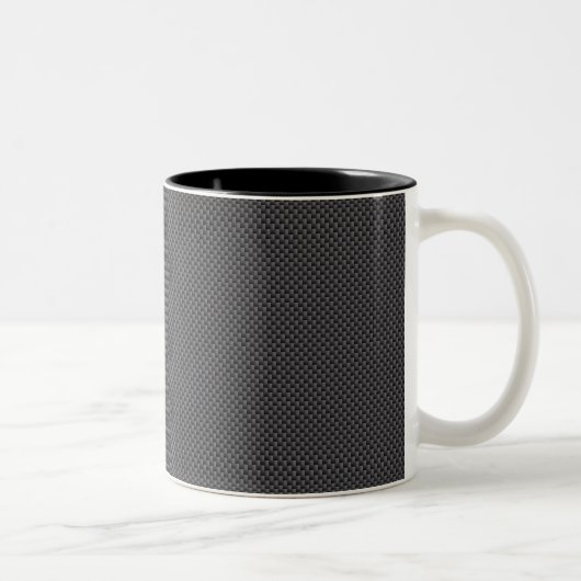 Schwarzes und graues Kohlenstoff-Faser-Polymer Zweifarbige Tasse (Rechts)