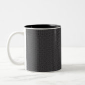 Schwarzes und graues Kohlenstoff-Faser-Polymer Zweifarbige Tasse (Links)