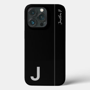 Schwarzes und graues minimalistisches modernes Ini Case-Mate iPhone Hülle