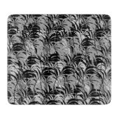 Schwarzes und graues Palmen-Schneidebrett Schneidebrett (Vorderseite)