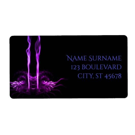 Schwarzes und Lila Drachenrauchen (Vorne)