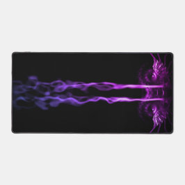 Schwarzes und Lila Drachenrauchen Schreibtischunterlage