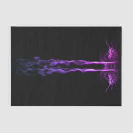 Schwarzes und Lila Drachenrauchen Seidenpapier