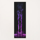 Schwarzes und Lila Drachenrauchen Yogamatte (Vorderseite)