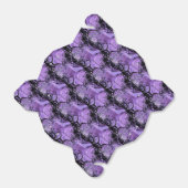 Schwarzes und Lila gepolstertes Muster "Abnehmen"- Geschenkschachtel (Ungefaltet)