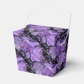 Schwarzes und Lila gepolstertes Muster "Abnehmen"- Geschenkschachtel (Vorderseite)