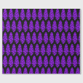 Schwarzes und Lila Gespenst Geschenkpapier (Flach)