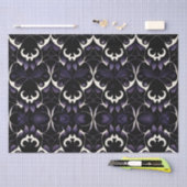 Schwarzes und Lila Gotisches Muster #2 | Gewebepap Seidenpapier (Handwerk)