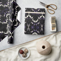 Schwarzes und Lila Gotisches Muster Nr. 2: Wrappin