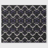 Schwarzes und Lila Gotisches Muster Nr. 2: Wrappin Geschenkpapier (Flach)