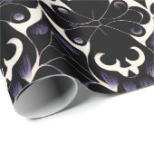Schwarzes und Lila Gotisches Muster Nr. 2: Wrappin Geschenkpapier (Rolleneckpunkt)
