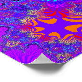 Schwarzes und Lila Kreuz Poster (Ecke)