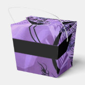 Schwarzes und Lila Muster - "Abnehmen" - Box Geschenkschachtel (Rückseite)