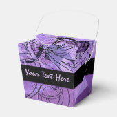 Schwarzes und Lila Muster - "Abnehmen" - Box Geschenkschachtel (Vorderseite)