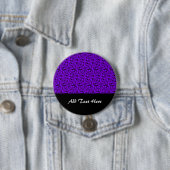 Schwarzes und Lila Wirbles Muster Button (Beispiel)