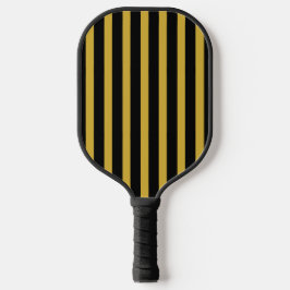 Schwarzes und metallic-gold gestreiftes Pickleball Schläger