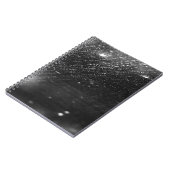 Schwarzes und Regen Notizbuch Notizblock (Linke Seite)