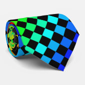 Schwarzes und Regenbogen-Diamant-Krawatte Krawatte (Gerollt)