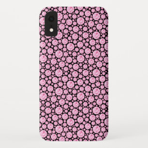 Schwarzes und rosa Diamant Bling Muster Case-Mate iPhone Hülle