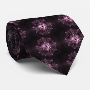 Schwarzes und rosa Fraktal Krawatte