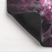 Schwarzes und rosa Fraktal Mousepad (Ecke)