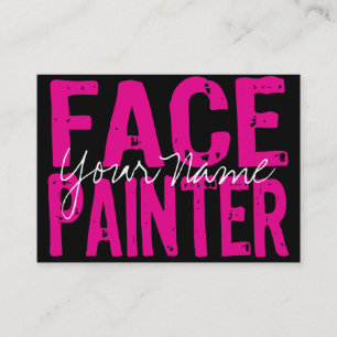 Schwarzes und Rosa Visitenkarte