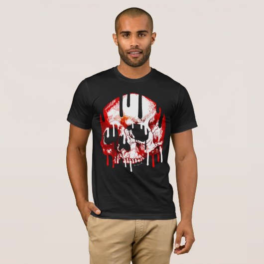 Schwarzes und Rot T-Shirt (Vorne ganz)