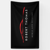 Schwarzes und rotes Auto - Details, Auto repariere Banner (Vertikal)