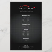 Schwarzes und rotes Auto - Details, Auto repariere Flyer (Vorne)