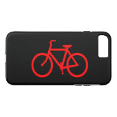 Schwarzes und Rotes Bike Case-Mate iPhone Hülle (Rückseite (Horizontal))
