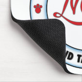 SCHWARZES UND Säurenummercoonhound-Mamma Mousepad (Ecke)