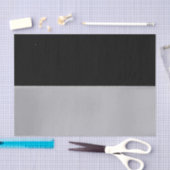 Schwarzes und silbernes Seidenpapier (Handwerk)