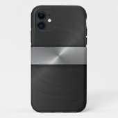Schwarzes und Stahl Case-Mate iPhone Hülle (Rückseite)